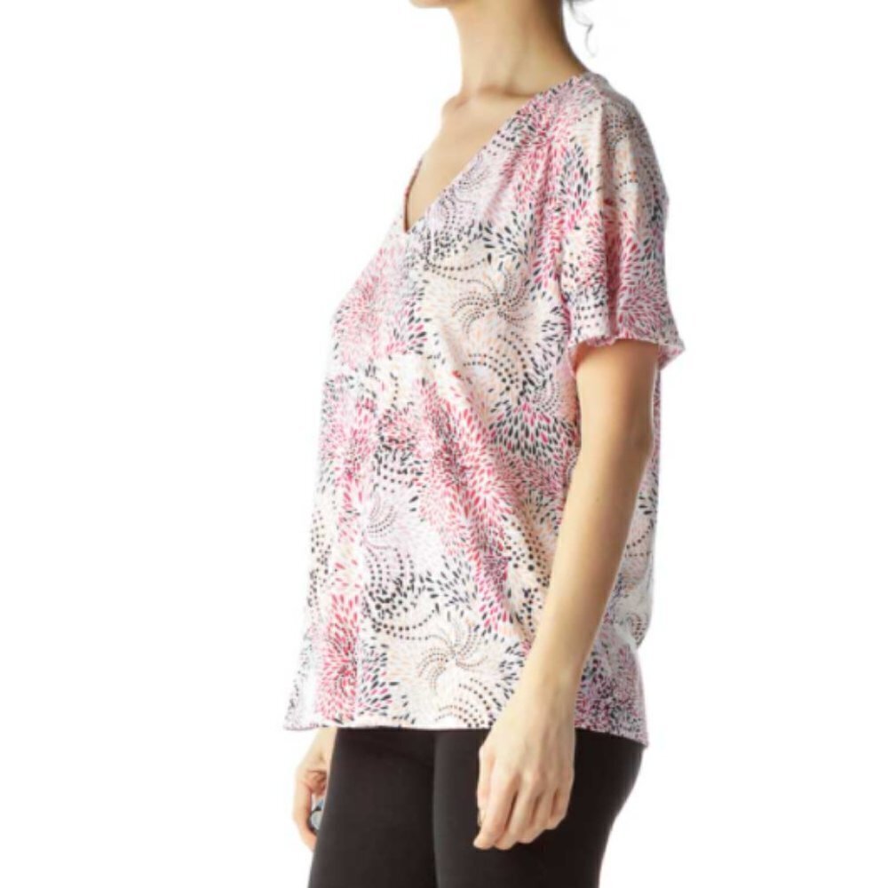 The Limited Pink Beige Printed T-Shirt - Picture 2 of 3